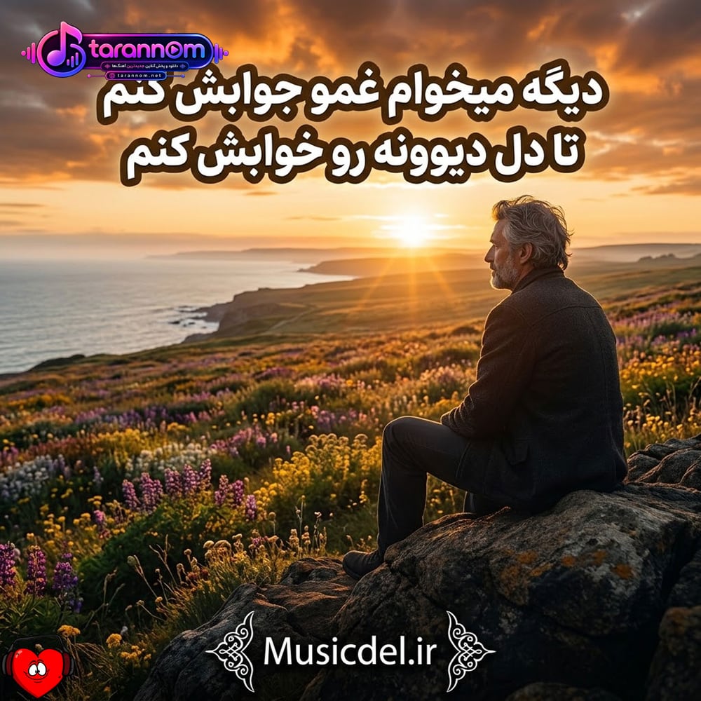 دیگه میخوام غمو جوابش کنم تا دل دیوونه رو خوابش کنم